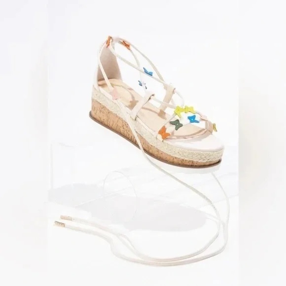 Cato | Butterfly Ankle Wrap Wedges Size 7 - Picture 5 of 5